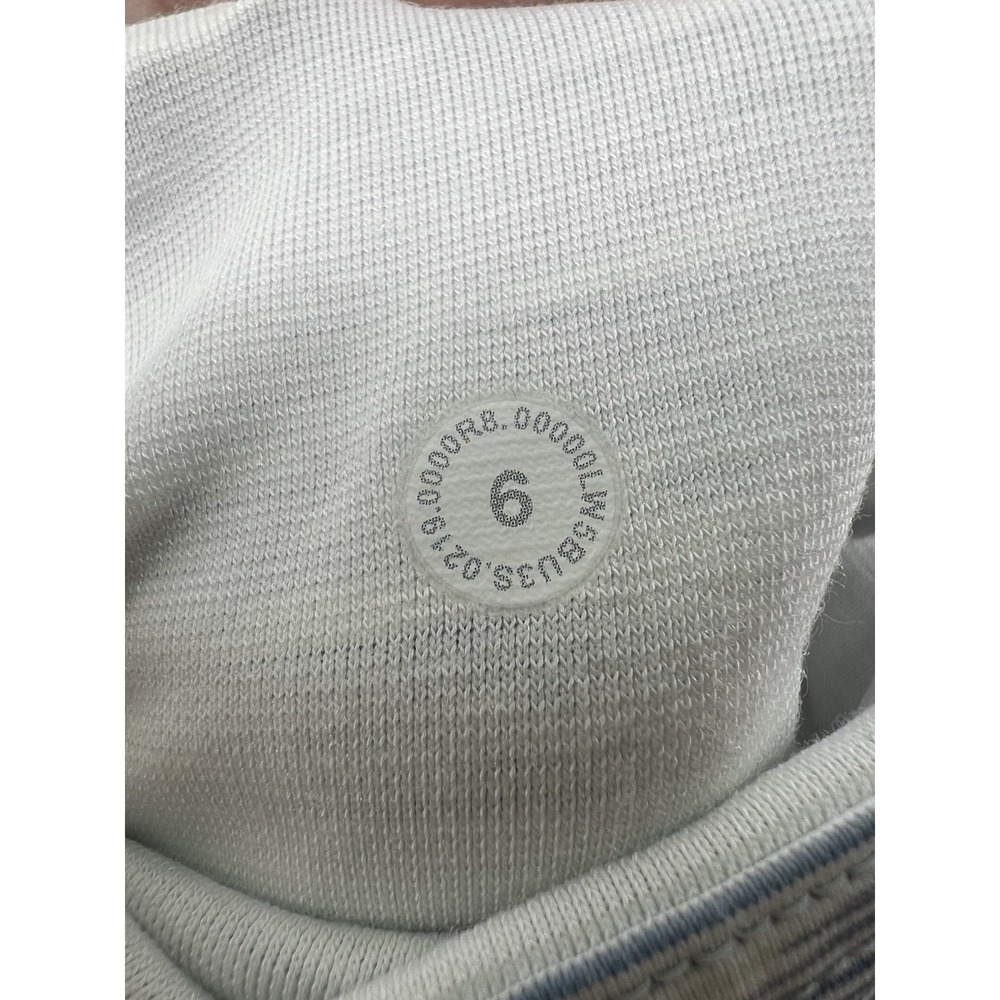 Lululemon Train Times 7/8 Pant Leggings Blue White Striped Sz 6 26/26 High Rise - Picture 3 of 4